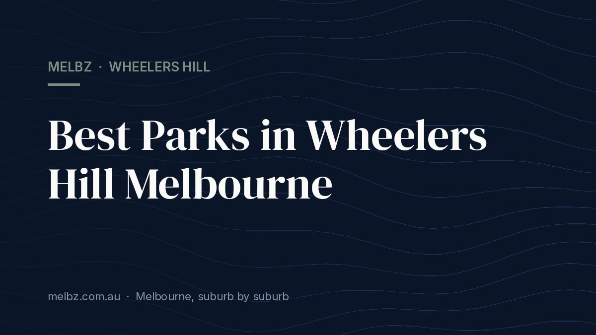 Title card: Best Parks in Wheelers Hill Melbourne