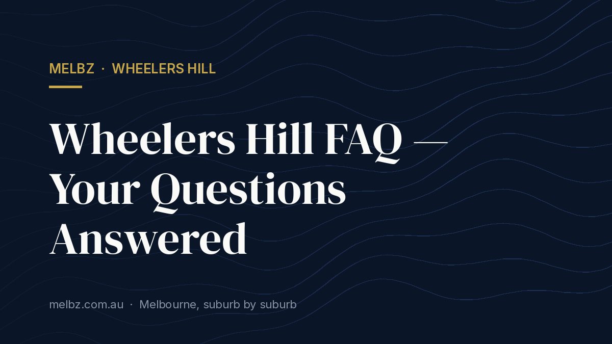 Title card: Wheelers Hill FAQ — Your Questions Answered