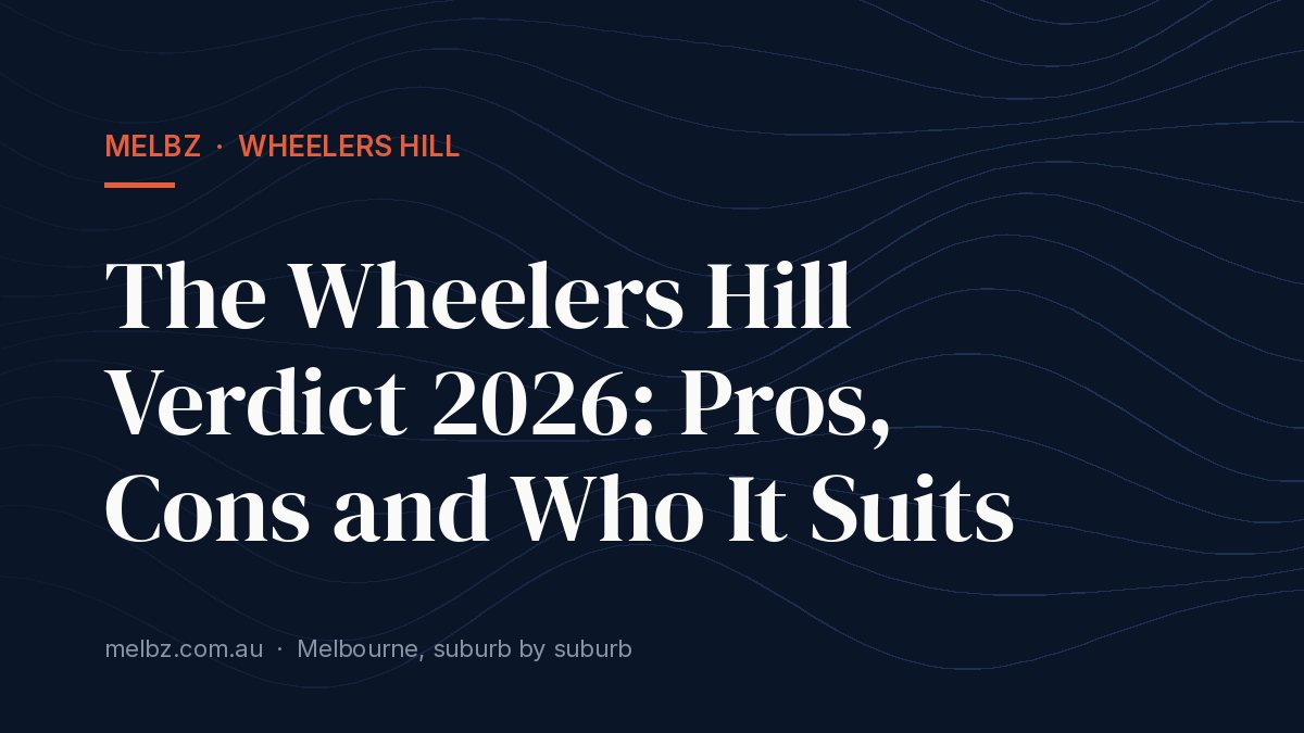Title card: The Wheelers Hill Verdict 2026: Pros, Cons and Who It Suits