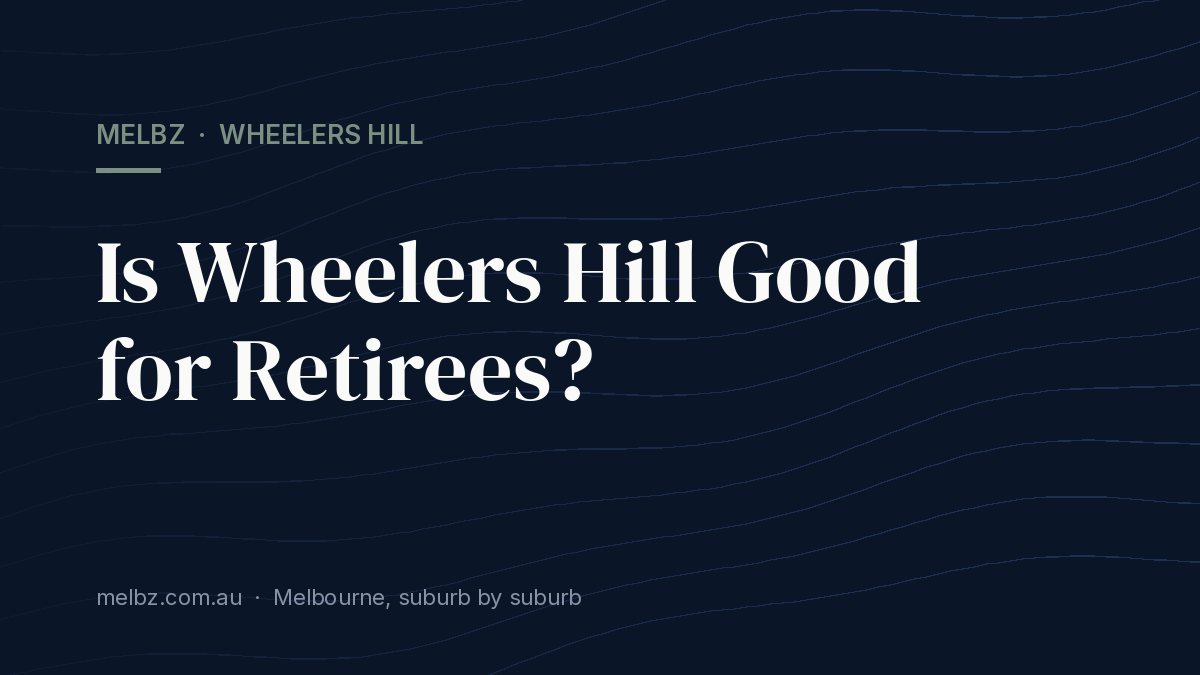 Title card: Is Wheelers Hill Good for Retirees?