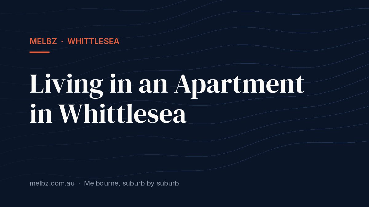Title card: Living in an Apartment in Whittlesea