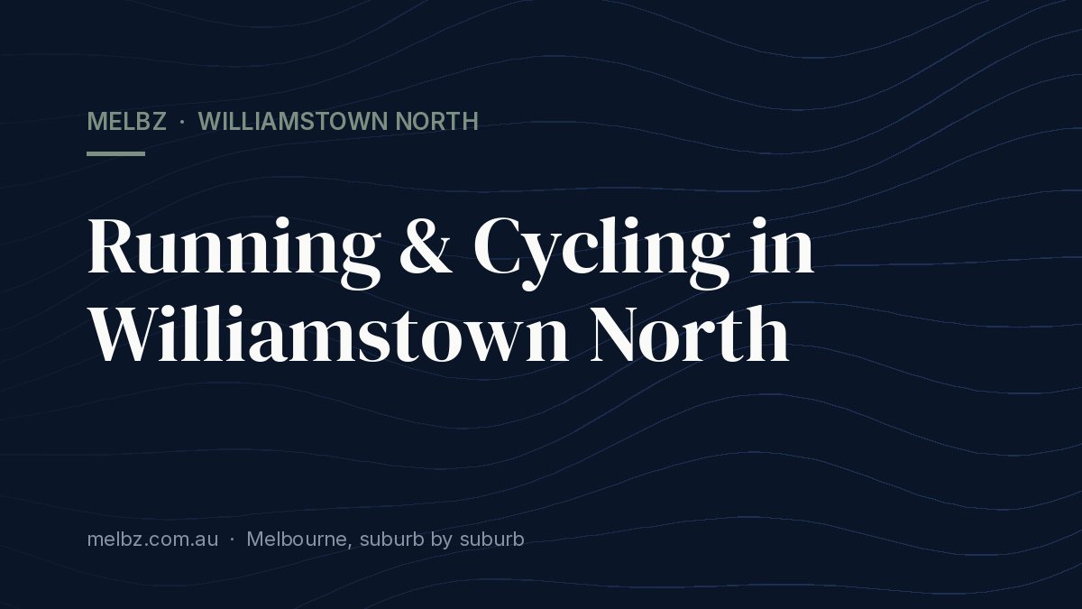 Title card: Running & Cycling in Williamstown North