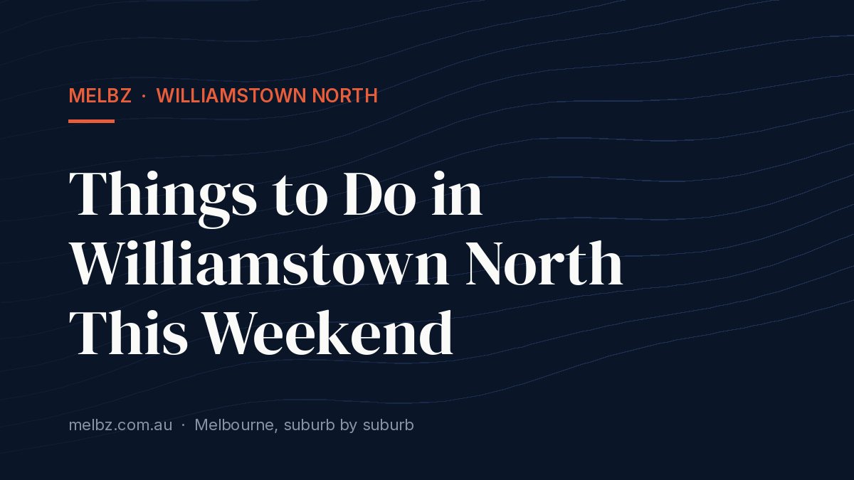 Title card: Things to Do in Williamstown North This Weekend