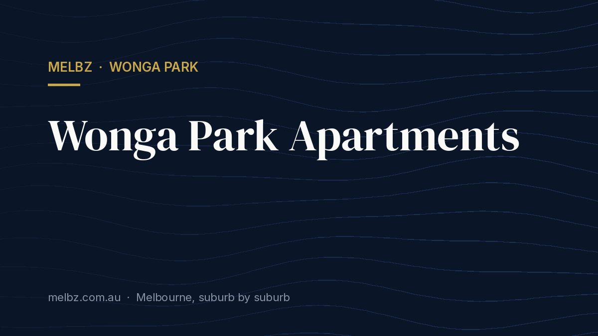 Title card: Wonga Park Apartments