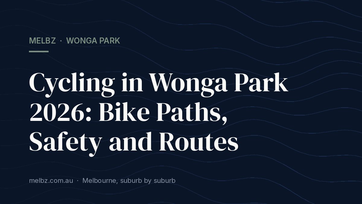 Title card: Cycling in Wonga Park 2026: Bike Paths, Safety and Routes