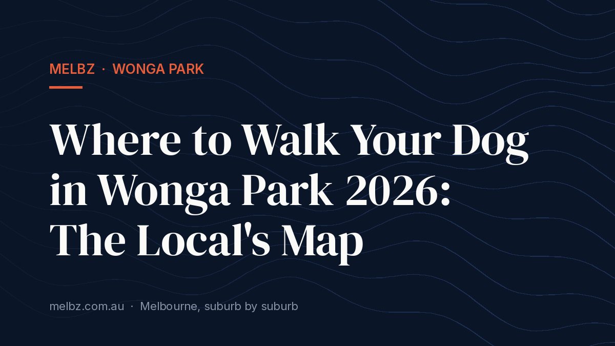 Title card: Where to Walk Your Dog in Wonga Park 2026: The Local's Map