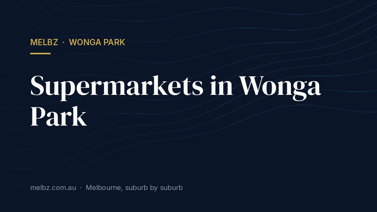 Title card: Supermarkets in Wonga Park
