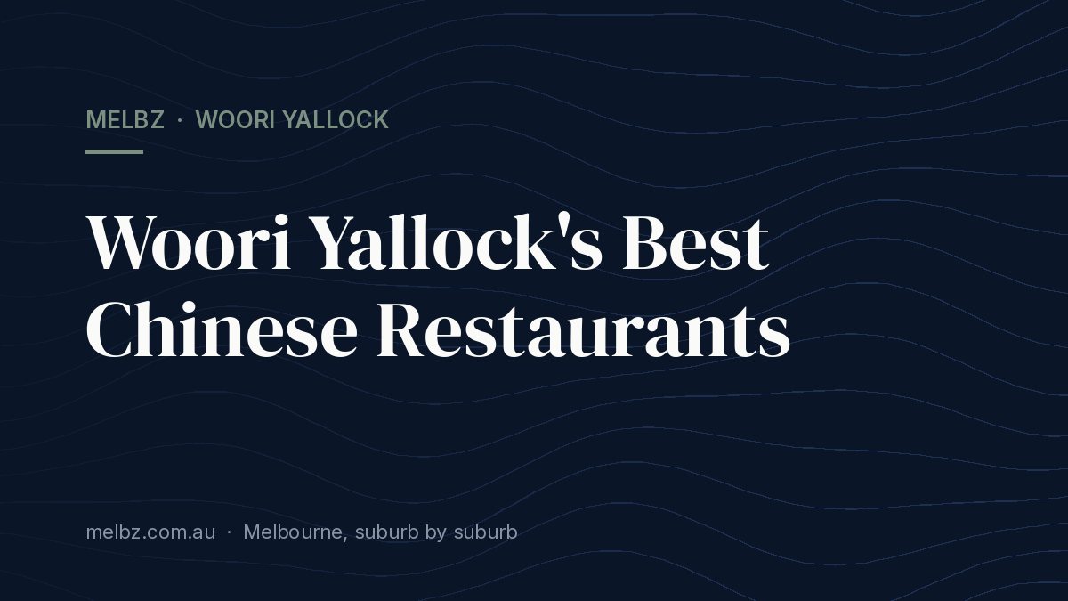 Title card: Woori Yallock's Best Chinese Restaurants