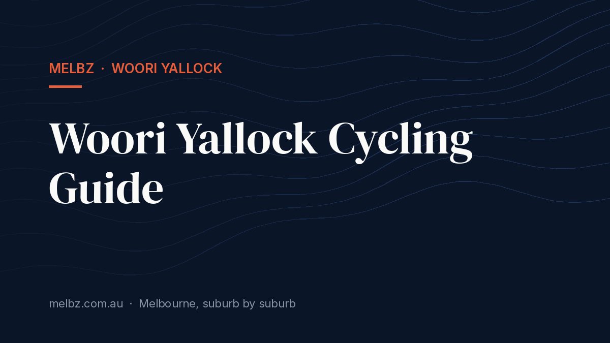 Title card: Woori Yallock Cycling Guide