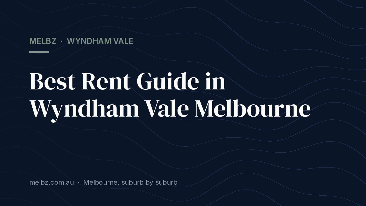 Title card: Best Rent Guide in Wyndham Vale Melbourne