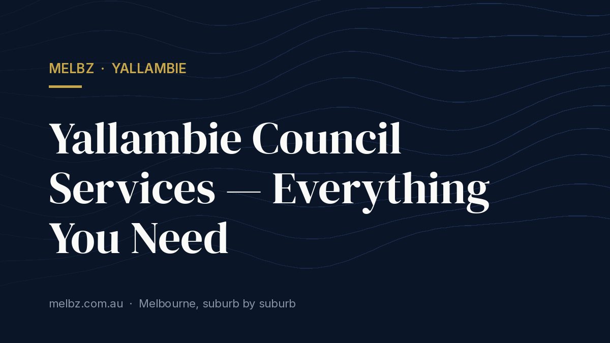 Title card: Yallambie Council Services — Everything You Need