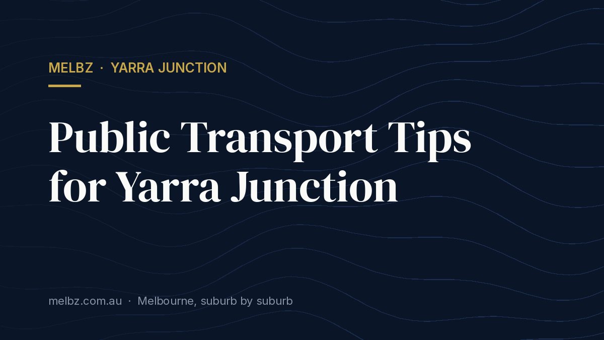 Title card: Public Transport Tips for Yarra Junction
