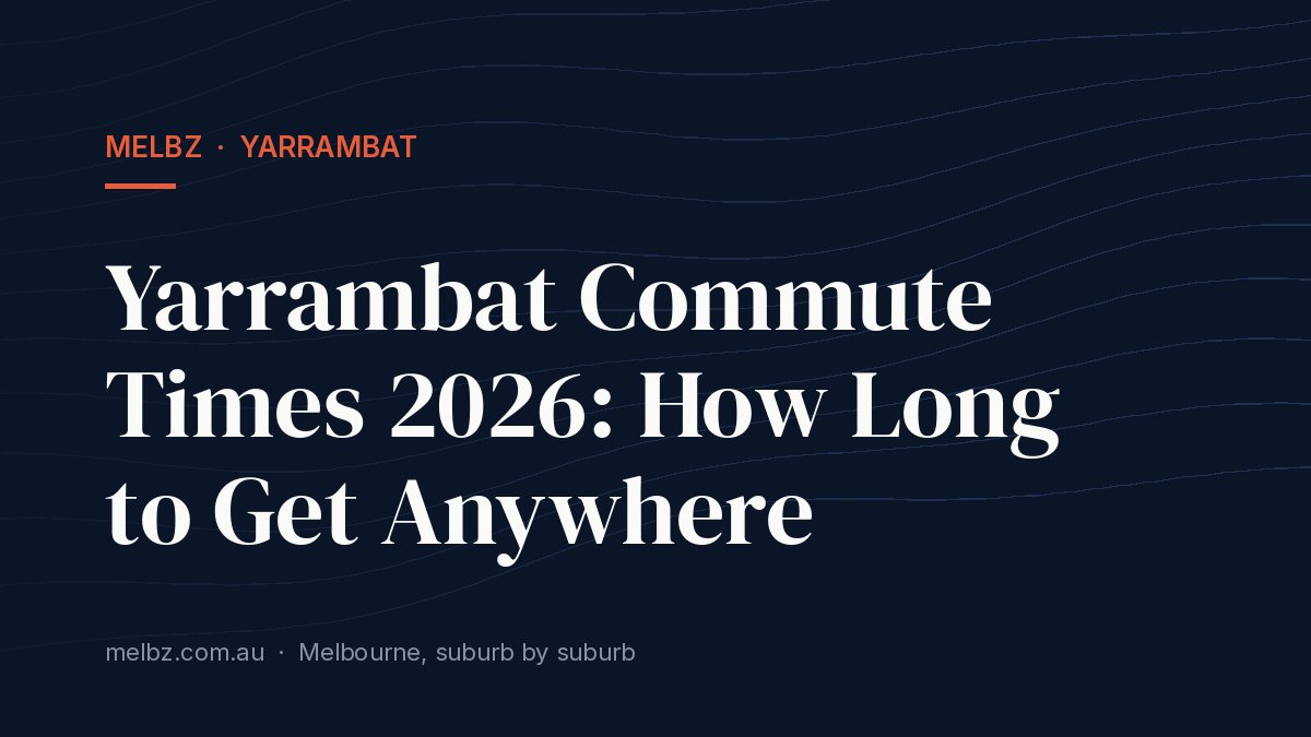 Title card: Yarrambat Commute Times 2026: How Long to Get Anywhere