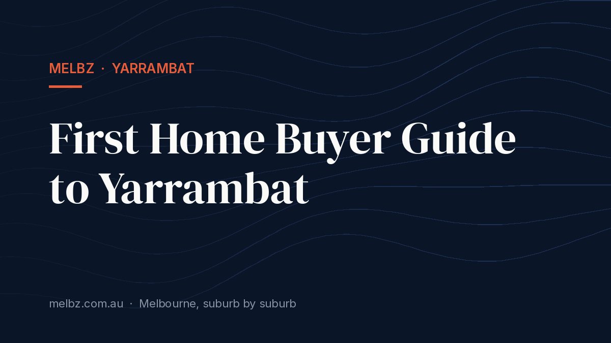 Title card: First Home Buyer Guide to Yarrambat