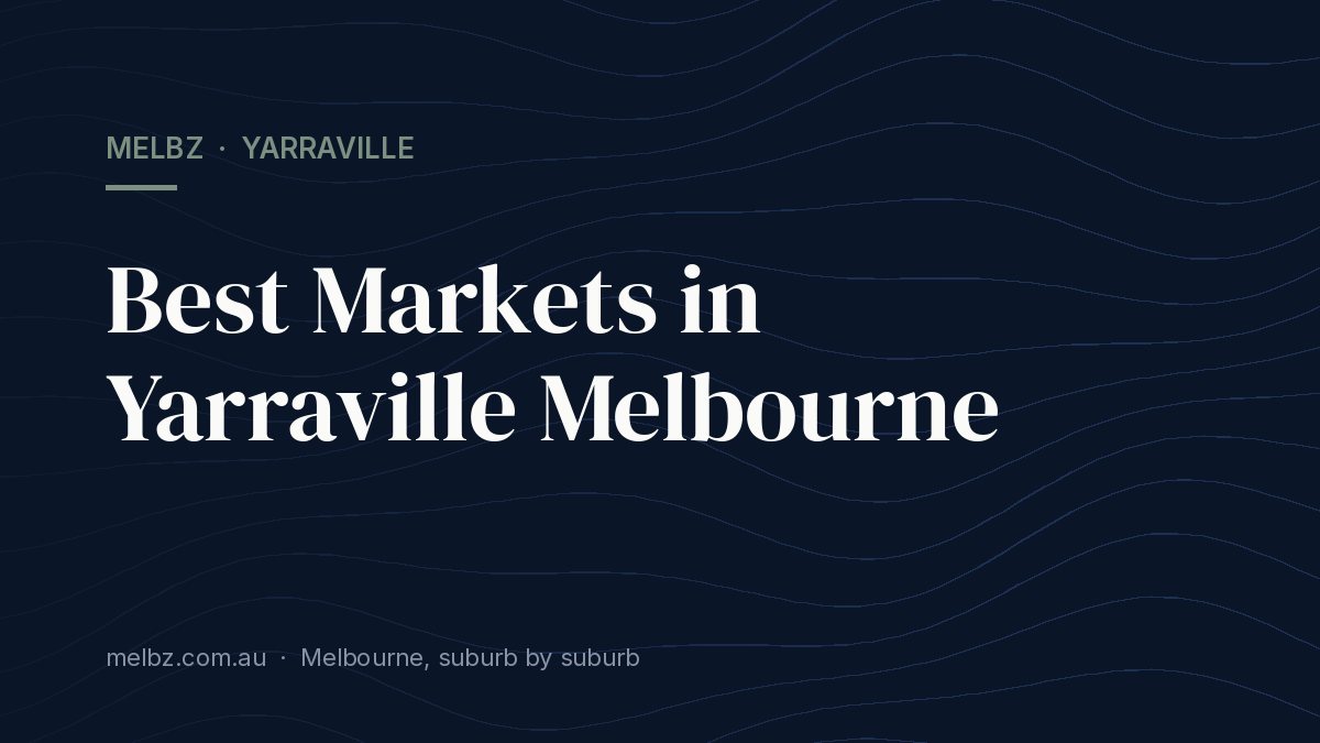 Title card: Best Markets in Yarraville Melbourne