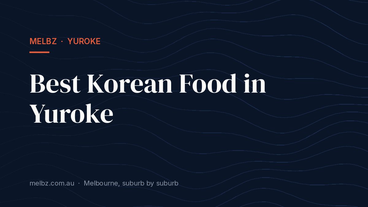 Title card: Best Korean Food in Yuroke