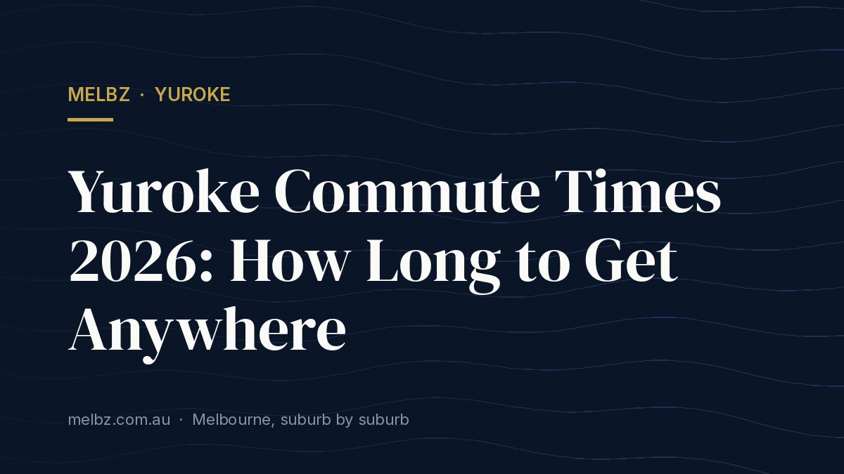 Title card: Yuroke Commute Times 2026: How Long to Get Anywhere