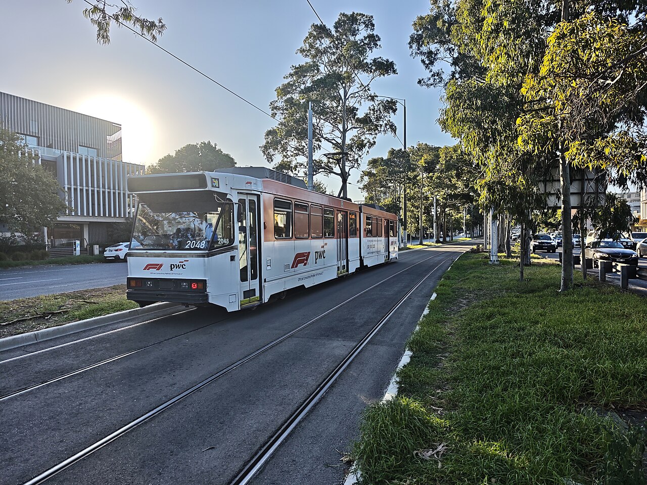 Tram 2048 at Carlisle Street, St Kilda Road
