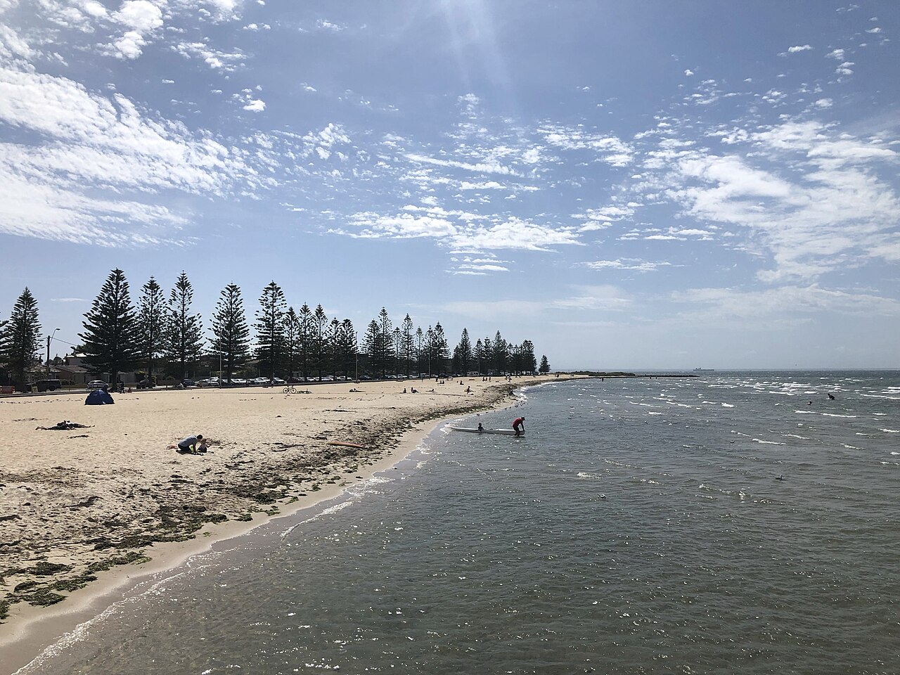 Sand and water at Altona Beach