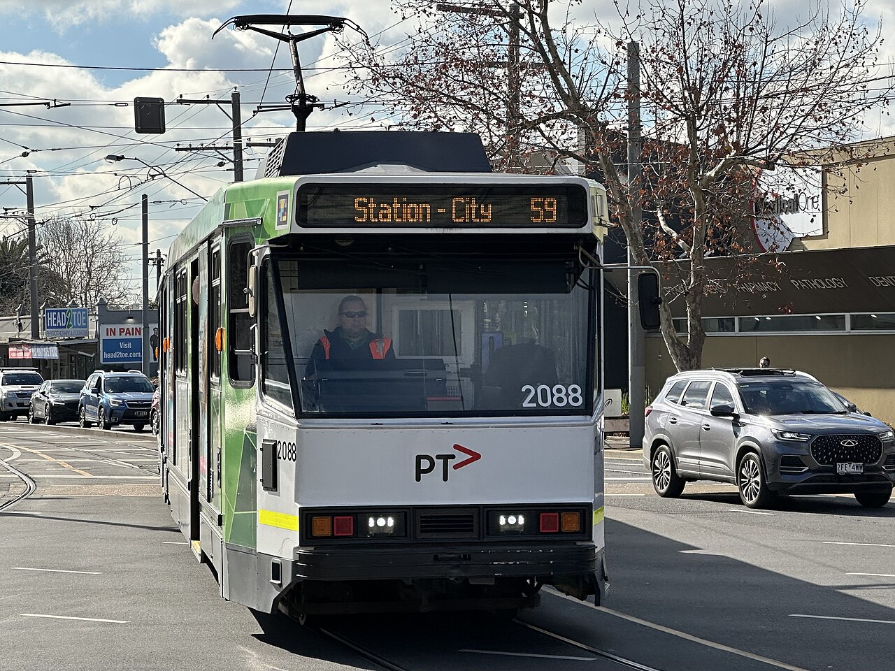 Route 59 tram at Moonee Ponds Junction