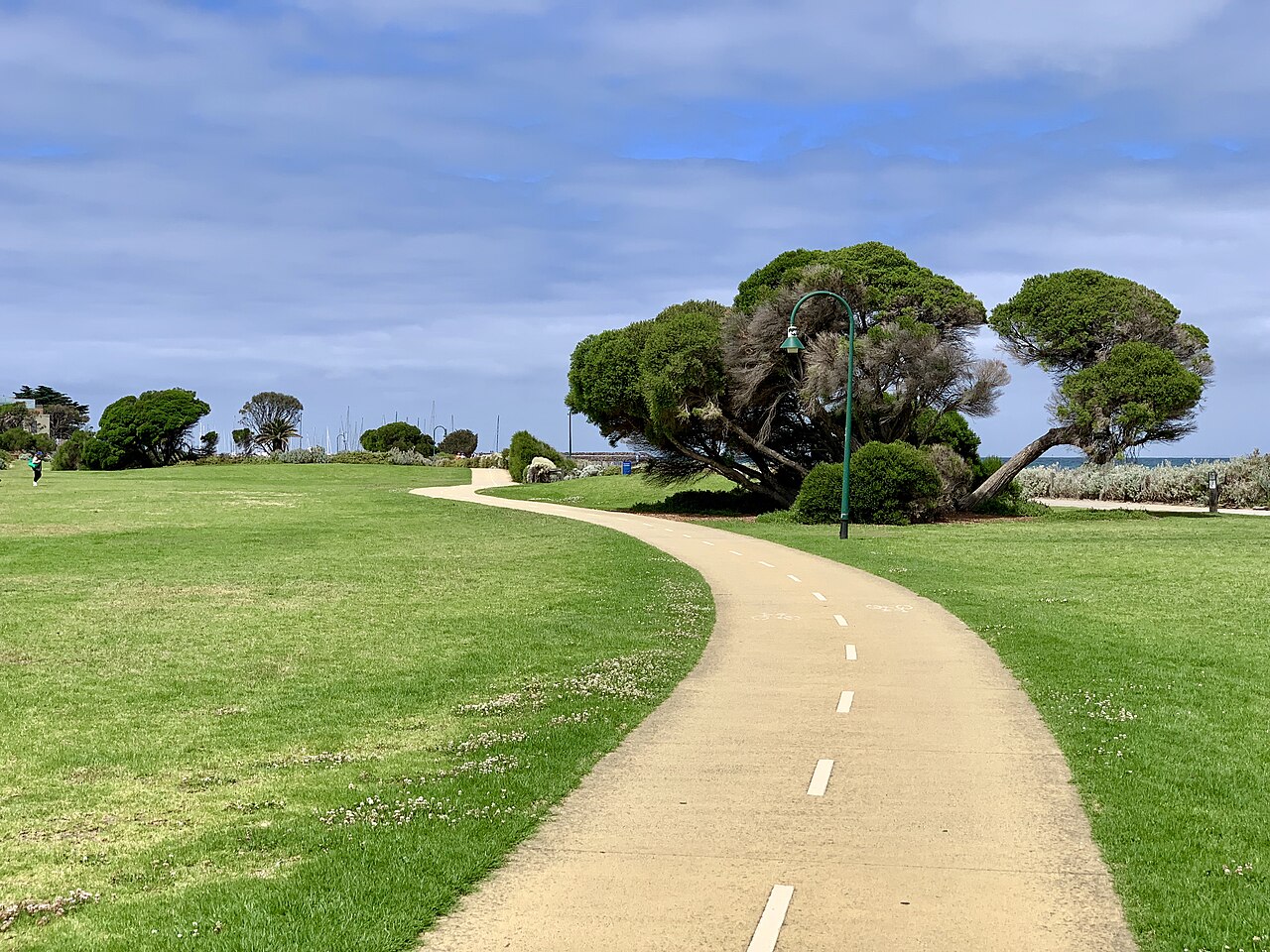 Bikeway along the Brighton foreshore
