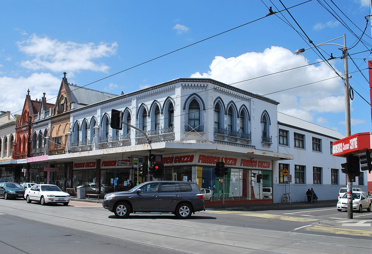 Corner building of Franco Cozzo in Brunswick