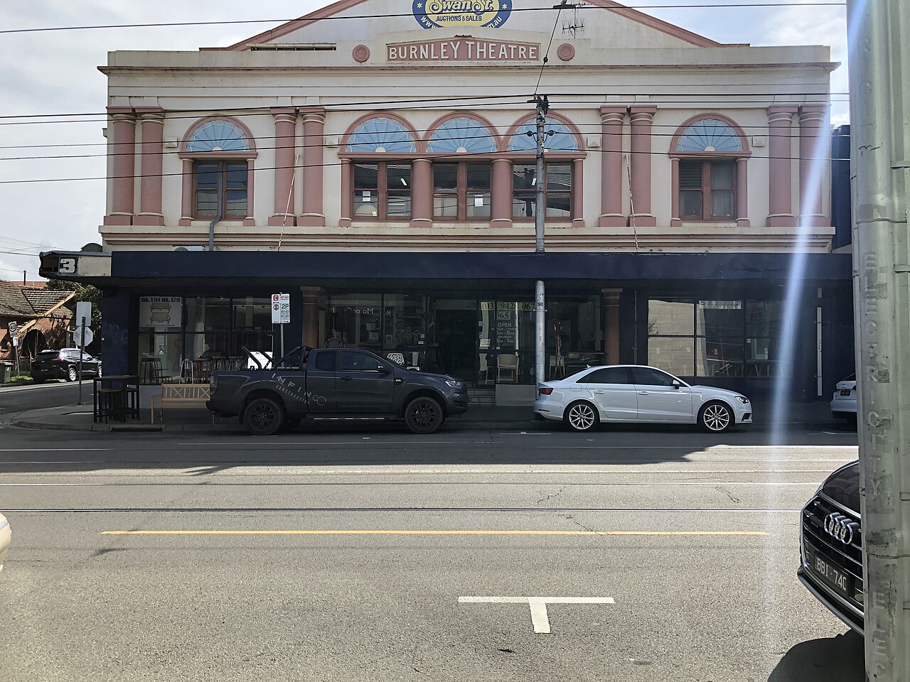 Facade of the Burnley Theatre on Swan Street, Richmond