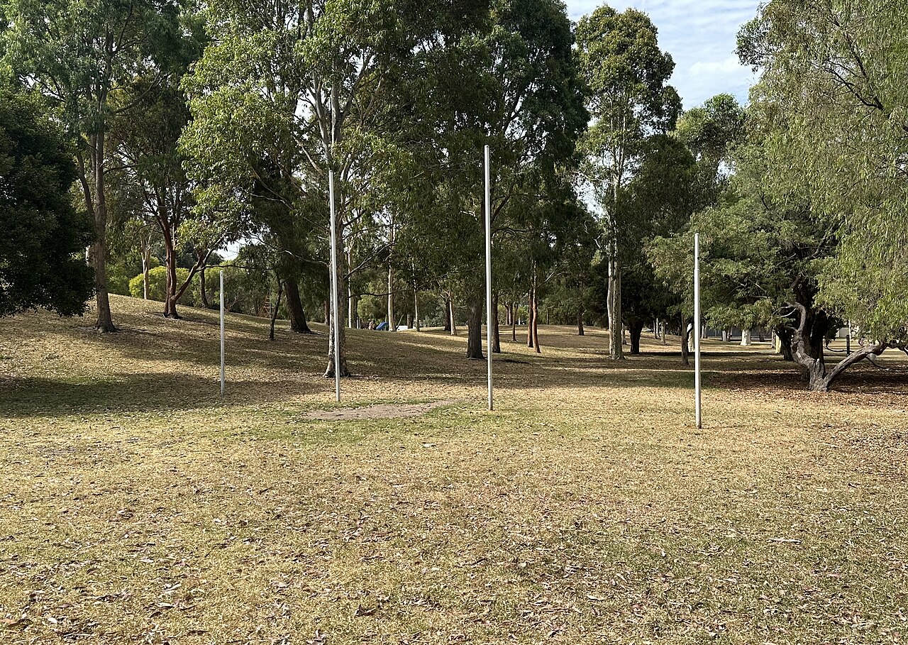 Trees and lawn in Caulfield Park