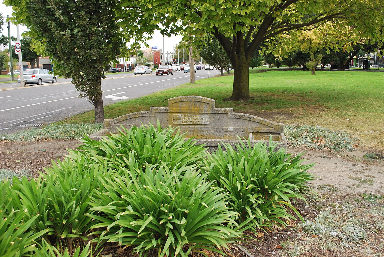 Clifton Hill Bills Horse Trough in a garden bed