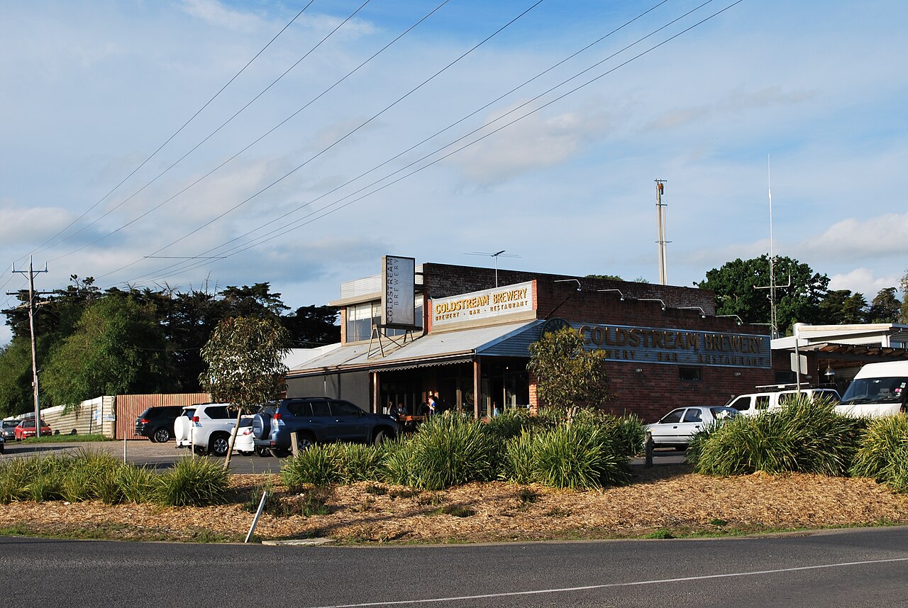 Coldstream Brewery building beside the road