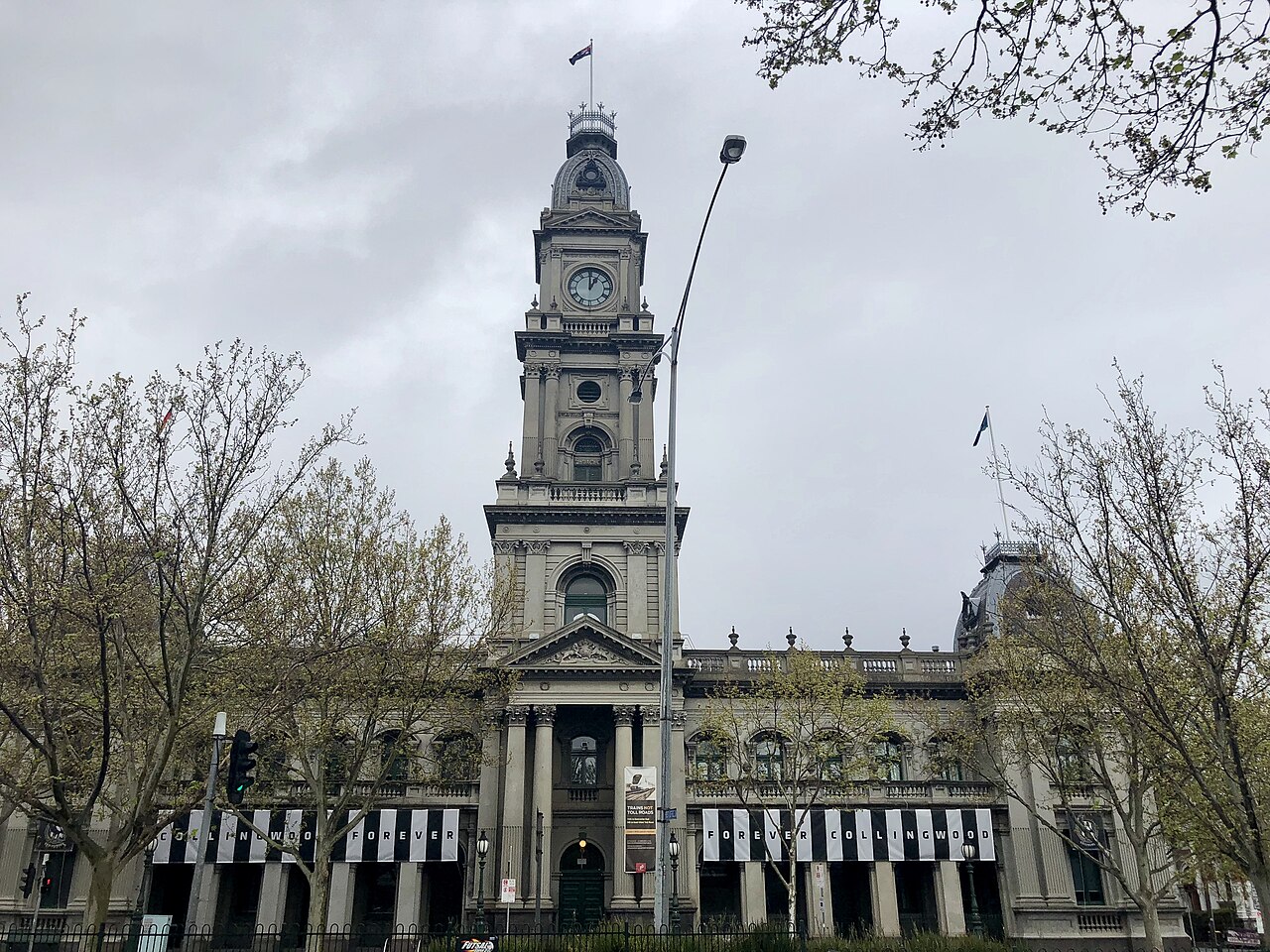 Collingwood Town Hall clock tower