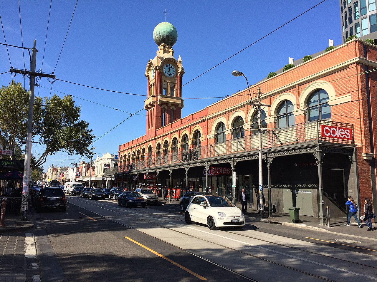 Dimmey's Store with its clock tower on Swan St in Cremorne