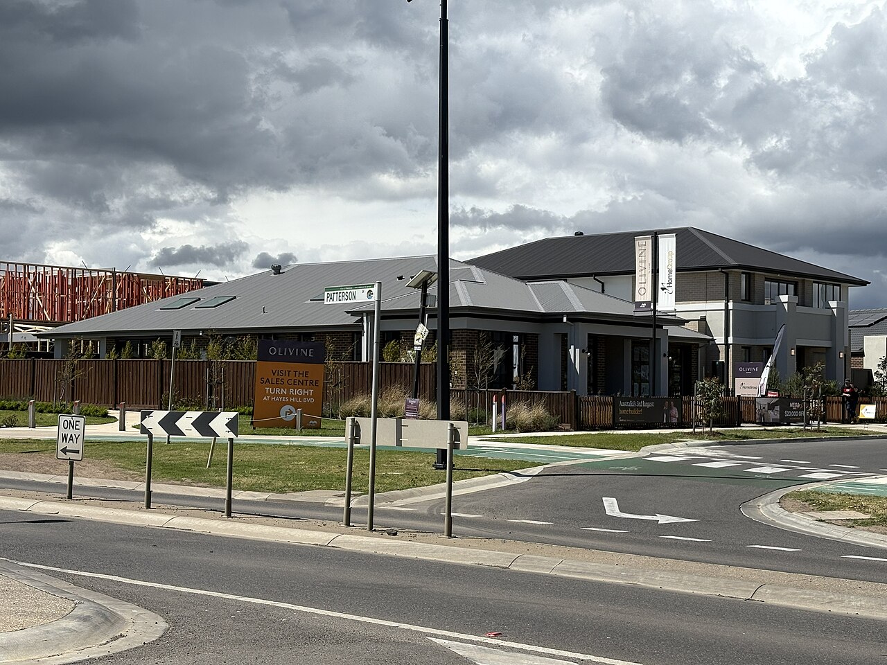 Display homes on a new street in Donnybrook