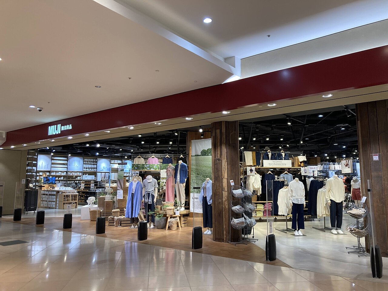 Entrance to the Muji store at Chadstone Shopping Centre