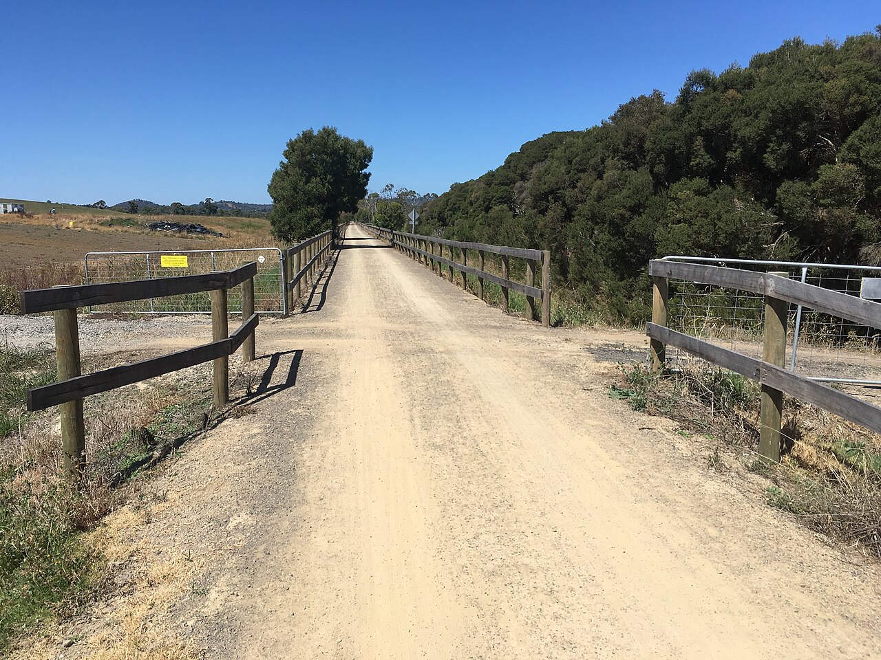 Farm crossing gates on the Yarra Valley Trail