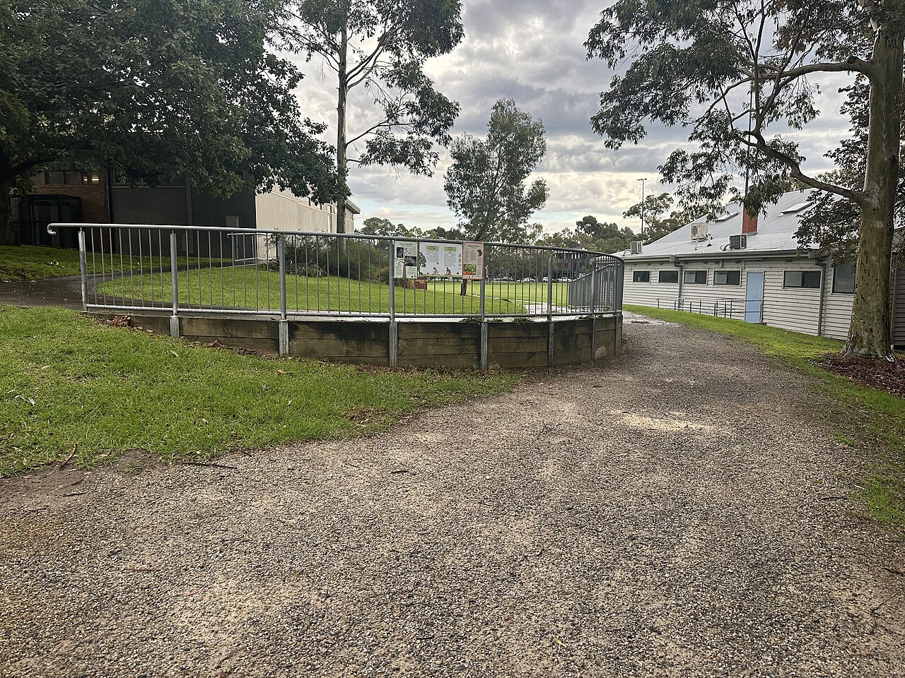 Gravel path through Ferndale Park