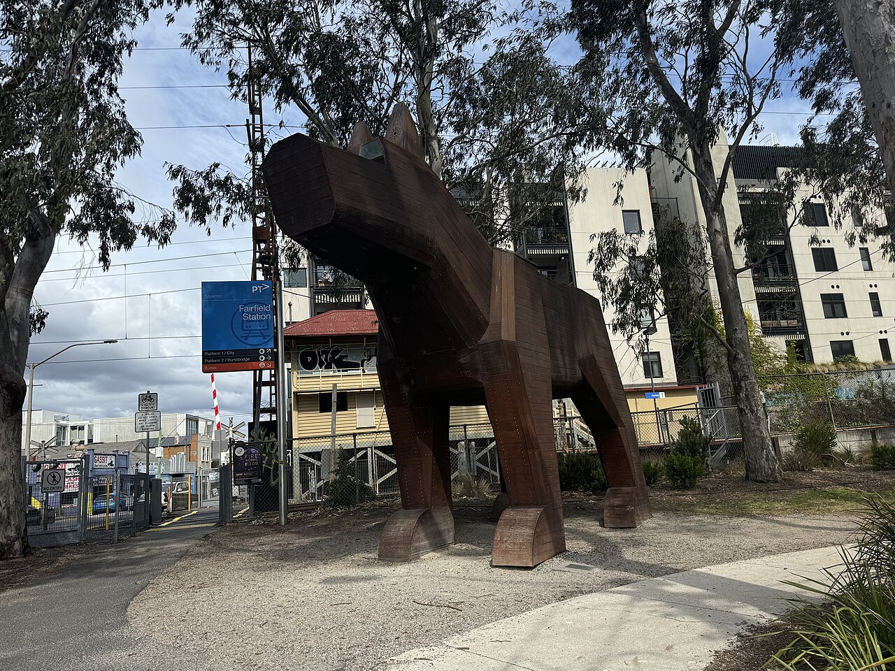 FIDO sculpture in Fairfield