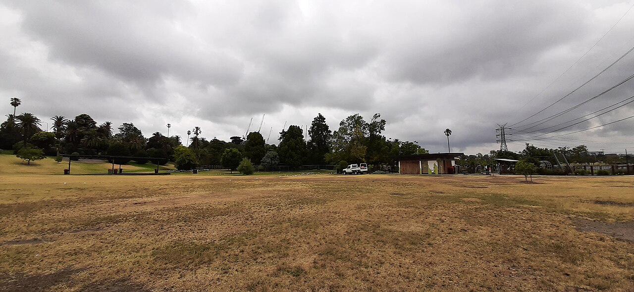 Open grass at Footscray Park