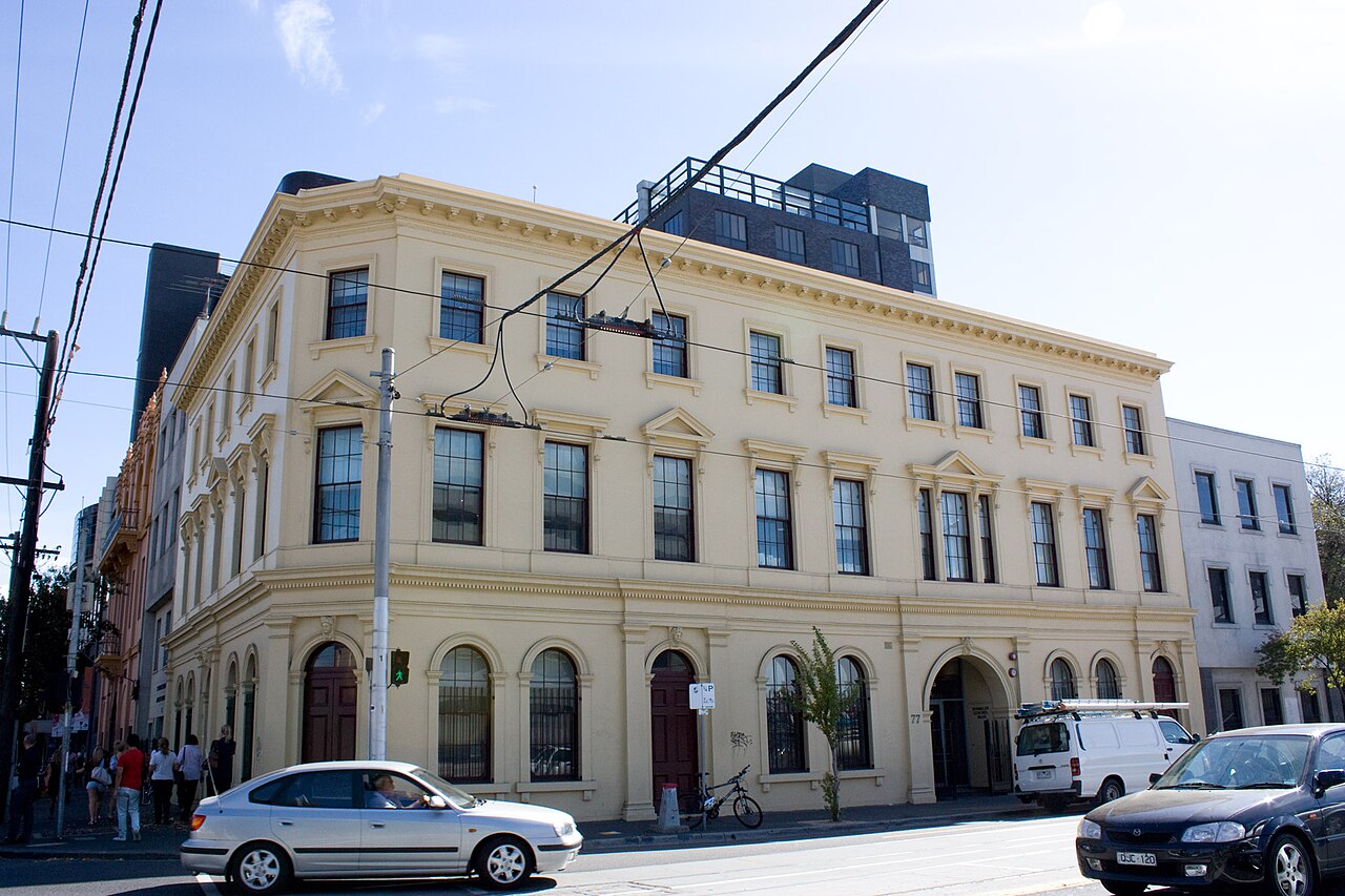 Former Eastern Hill Hotel on a street corner