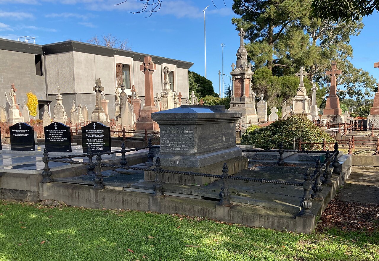 Grave of Peter Fintan Lalor in a historic cemetery
