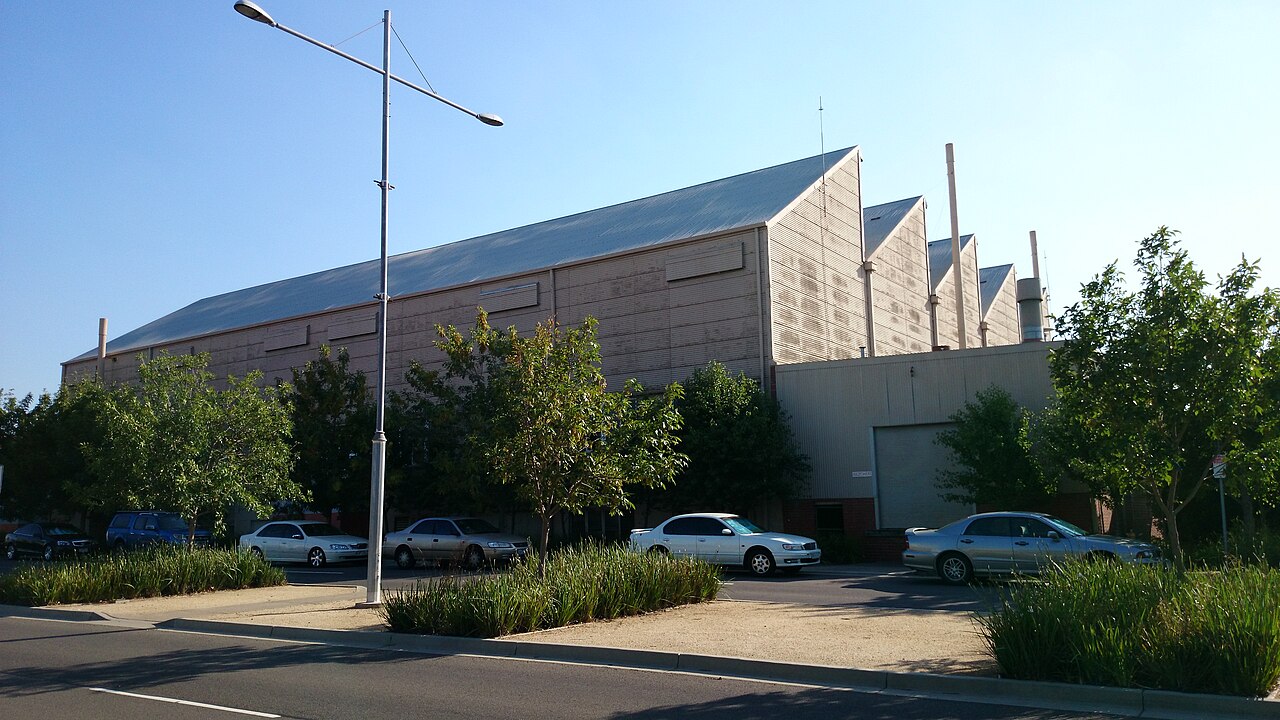 Hangar building on Wirraway Road at Essendon Airport