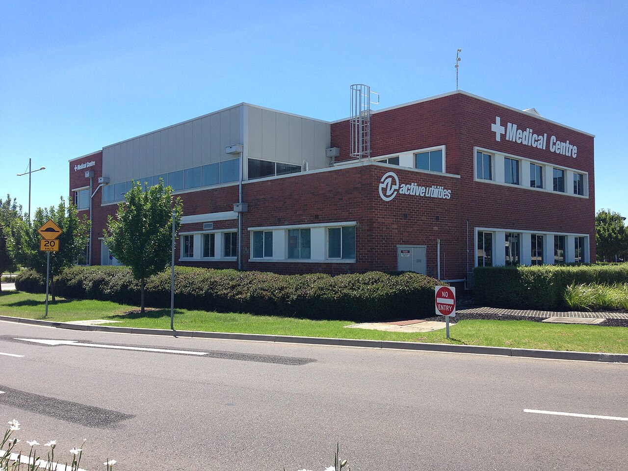 Historic red brick building at Essendon Airport