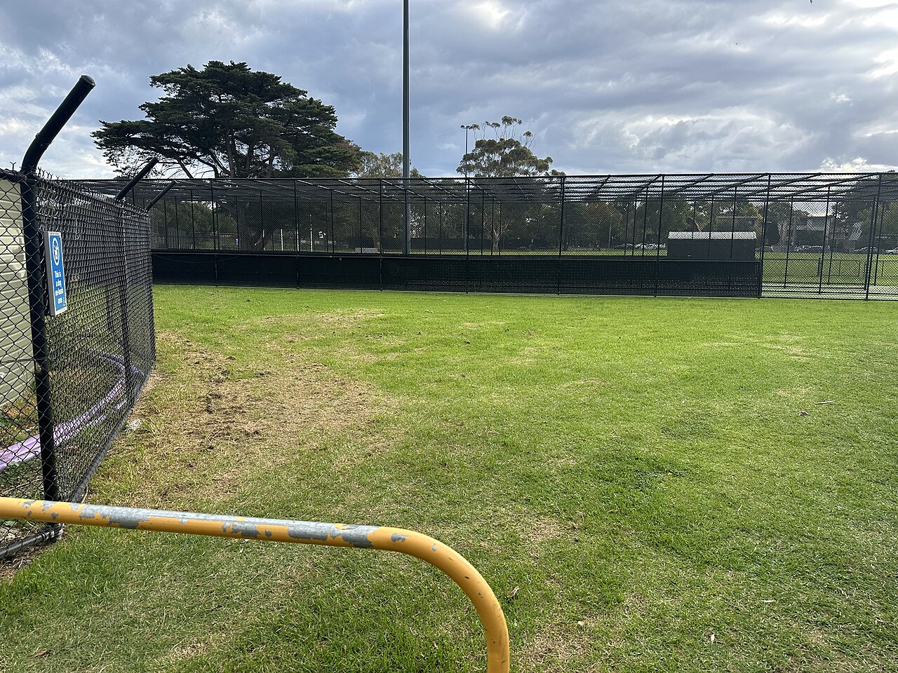 Holmes-Todd Oval behind a fence