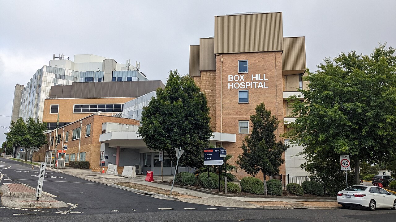 Main buildings at Box Hill Hospital