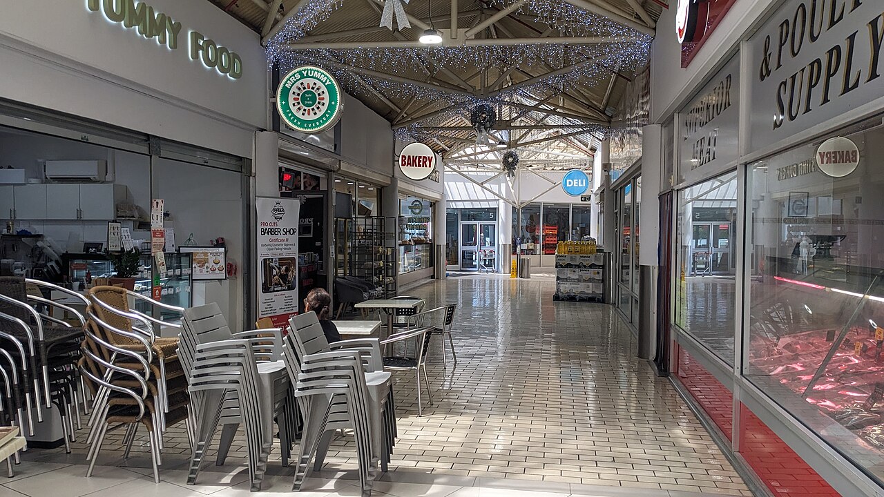 Main corridor inside Lalor Plaza Shopping Centre