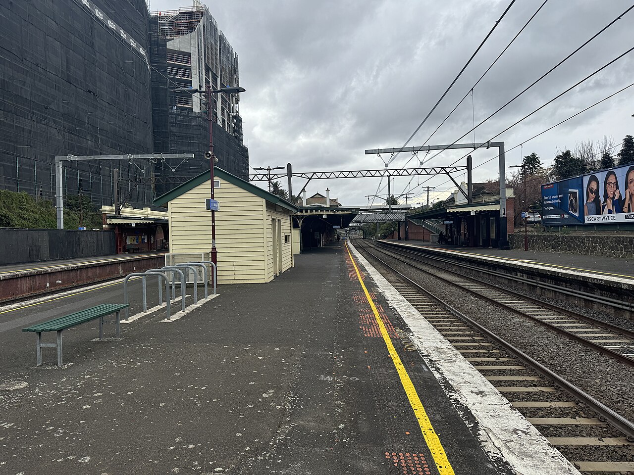 Platform 3 at Malvern railway station