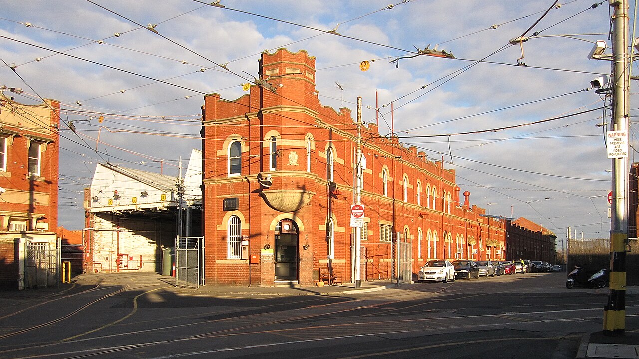 Red brick Malvern Tram Depot