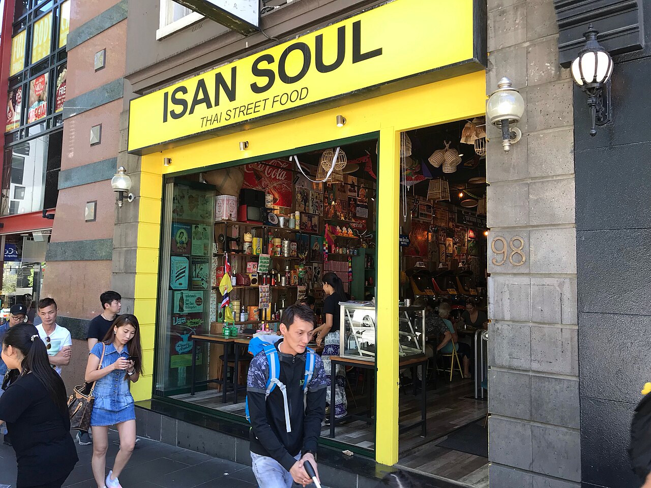 Isan Soul restaurant shopfront on Bourke Street