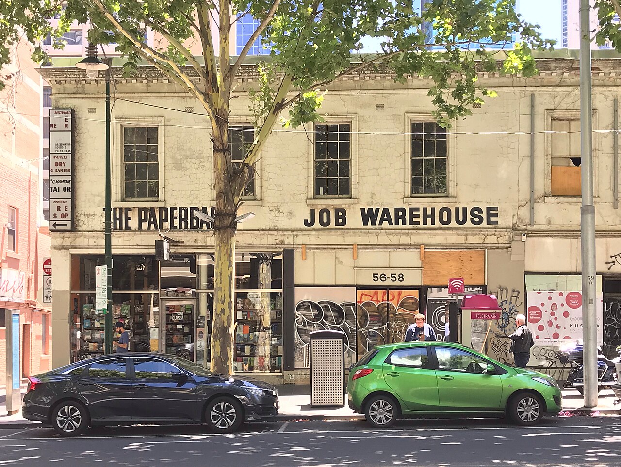 Job Warehouse shopfront on Bourke Street