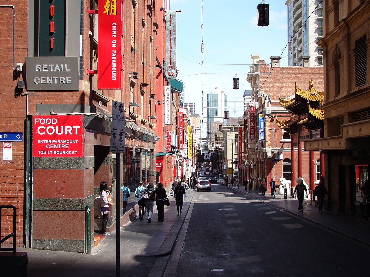 Street in Melbourne Chinatown